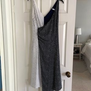 Midi two color dress